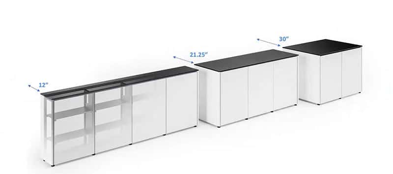 Three Cabinet Depth Options