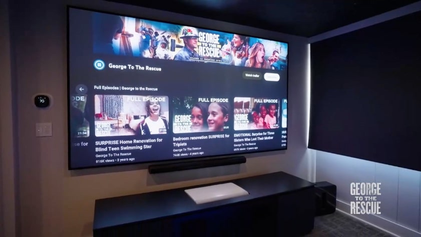 It’s A Wonderful World Wish Day for 7-Year-Old James, who Receives His Own Dream Home Theater and Gaming System